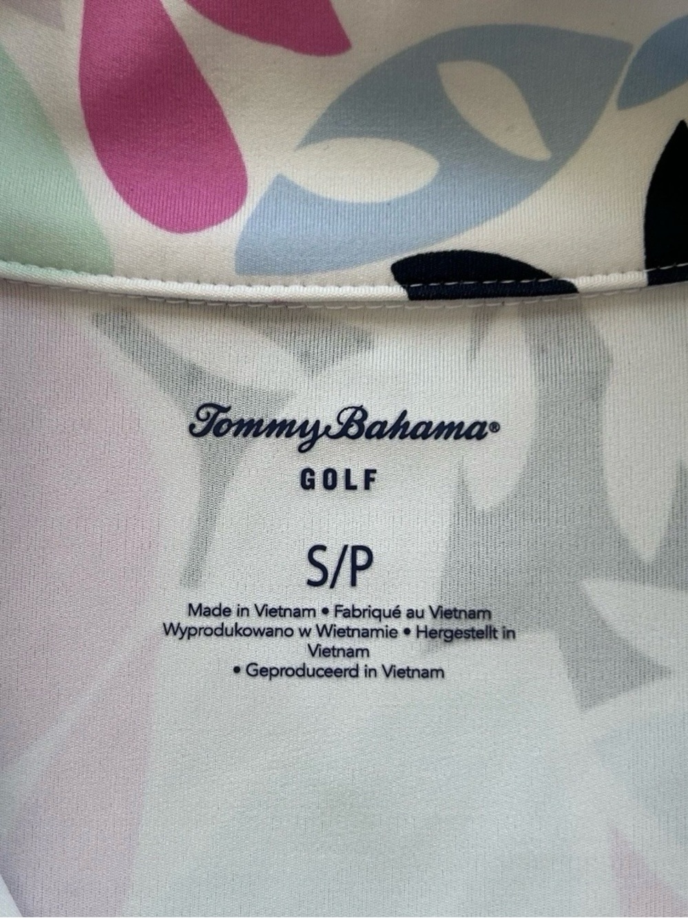 Tommy Bahama Golf Womens Small 1/4 Zip Pullover Sun Shirt Tropical Leaf Pockets - Picture 6 of 8